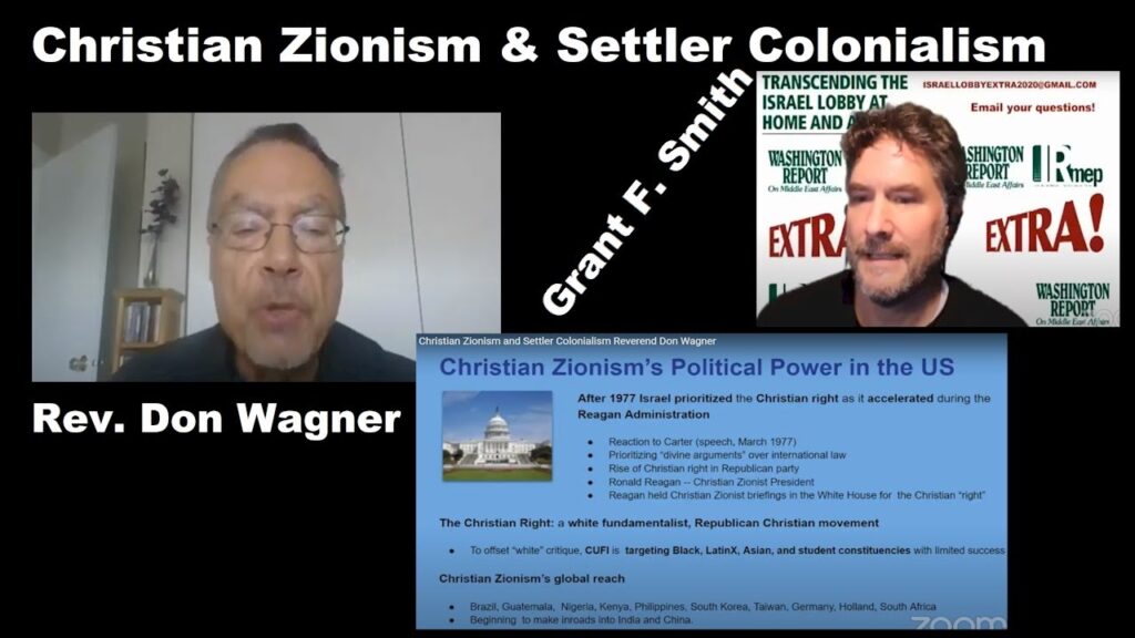 Christian Zionism & Settler Colonialism – Reverend Don Wagner